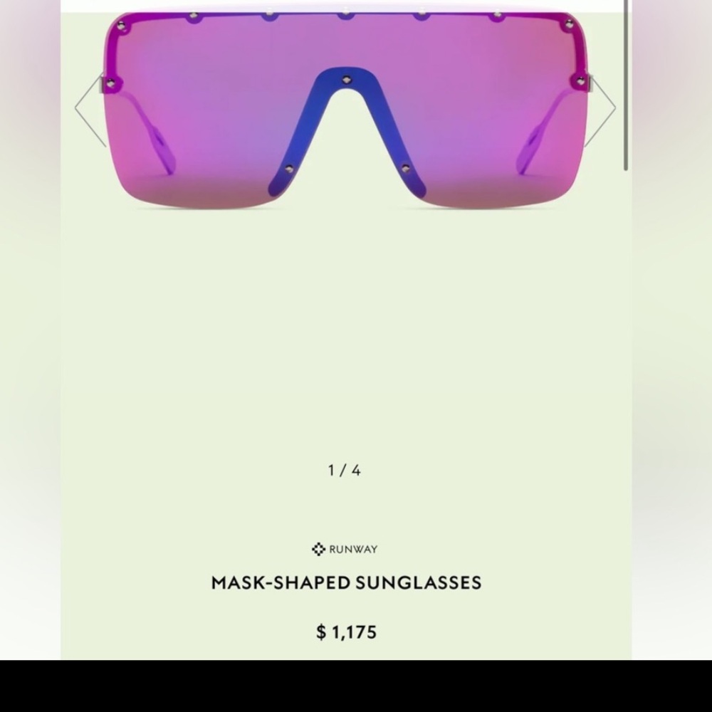 Gucci 99mm shield sunglasses - Picture 3 of 16